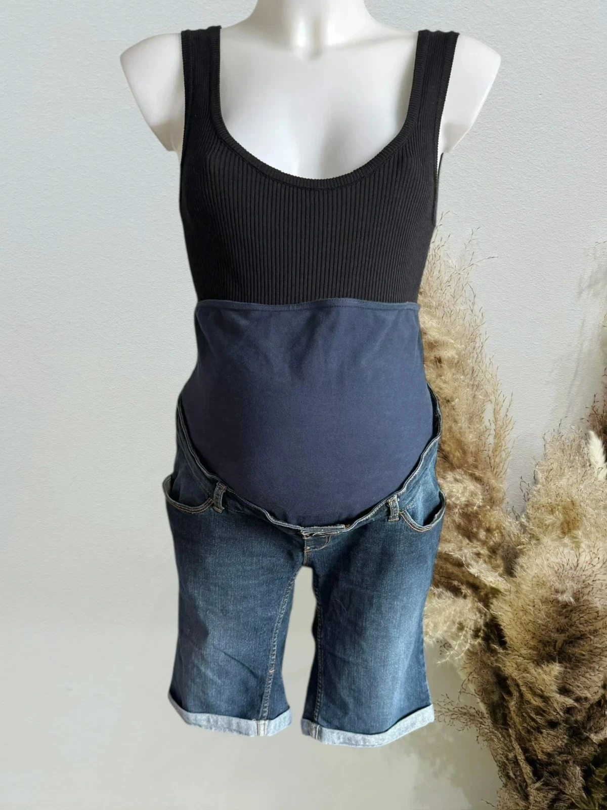 Zwangerschapsshorts Kiabi jeans blauw grof Kiabi slim T38/M – photo 5